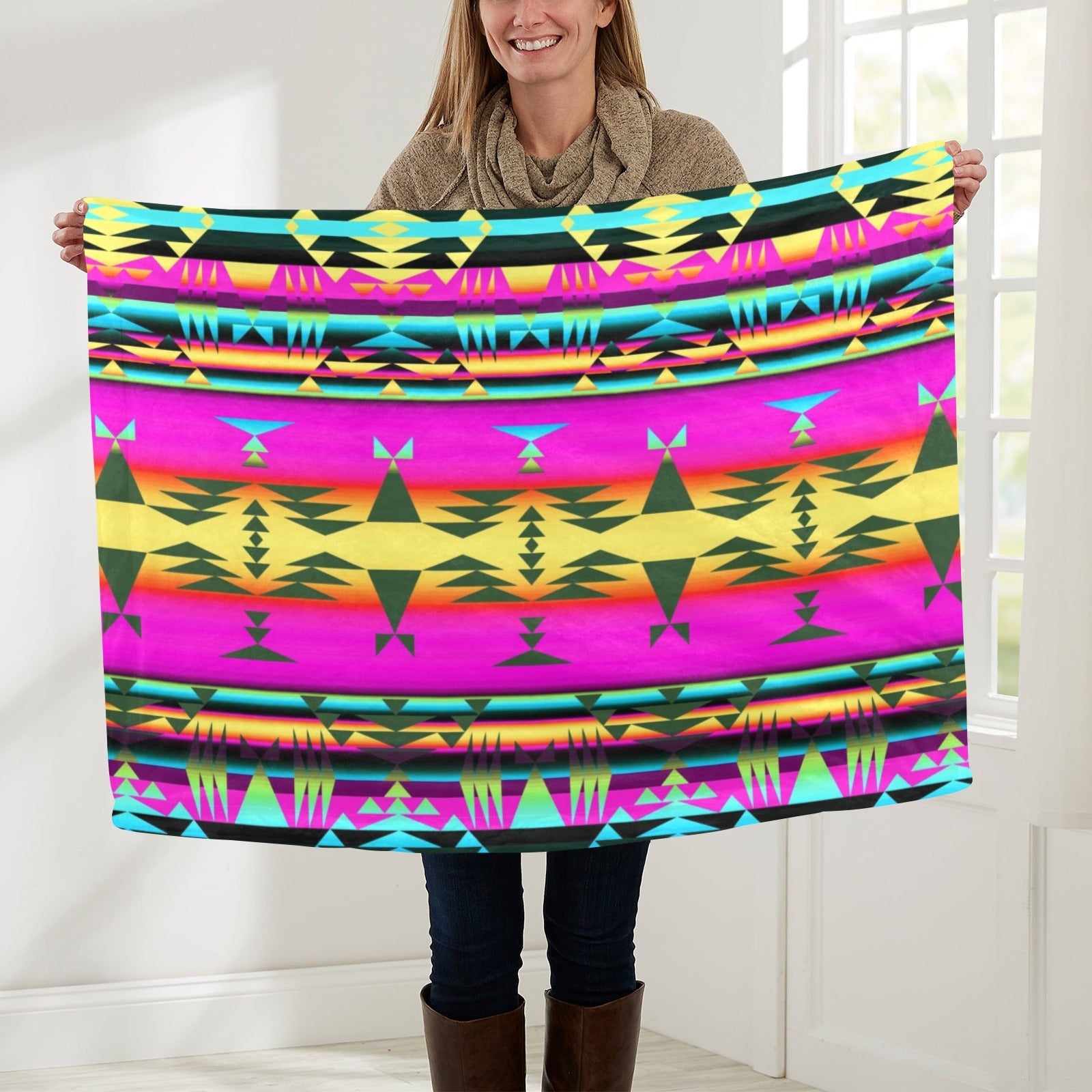 Between the Sunset Mountains Baby Blanket 30"x40" Baby Blanket 30"x40" e-joyer