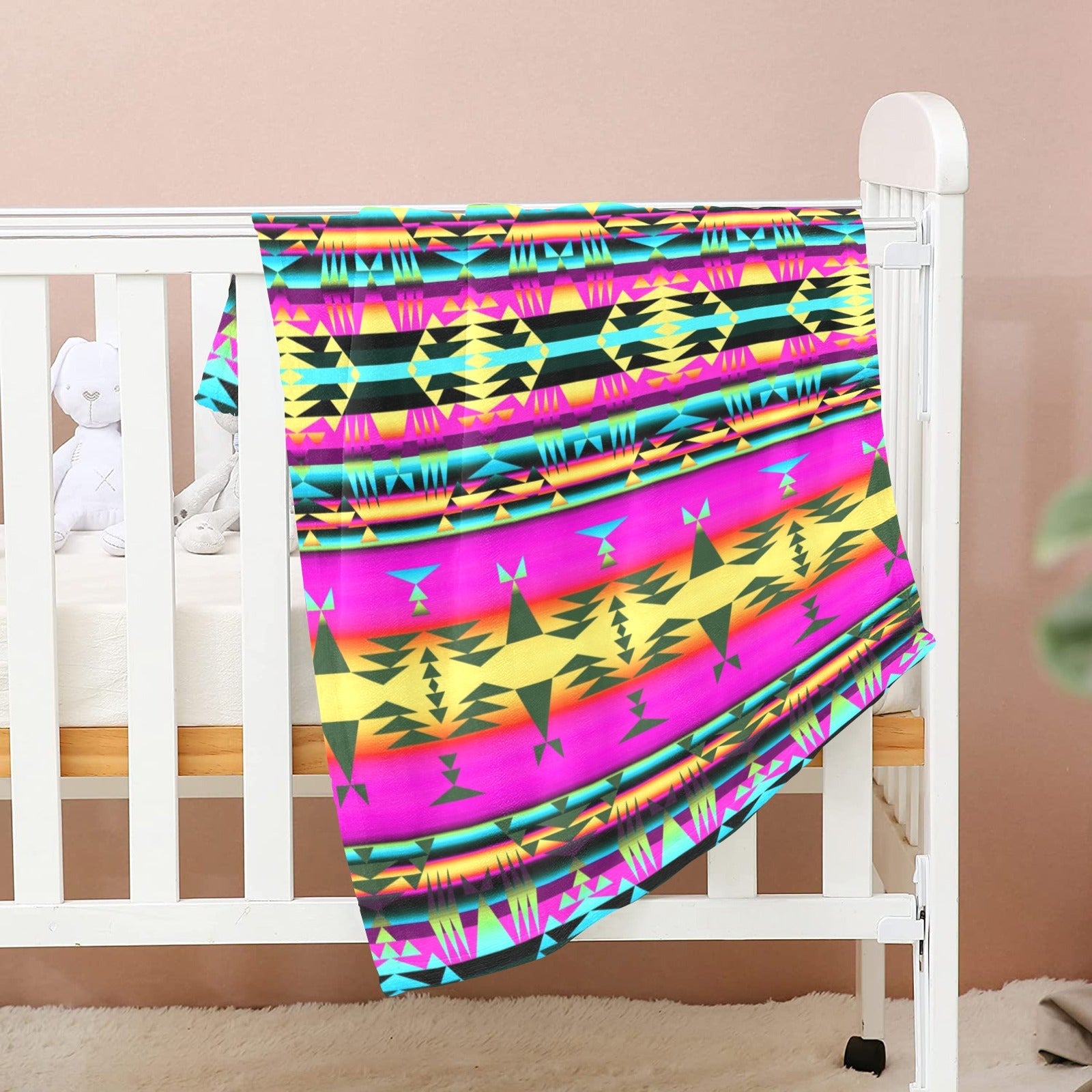 Between the Sunset Mountains Baby Blanket 30"x40" Baby Blanket 30"x40" e-joyer