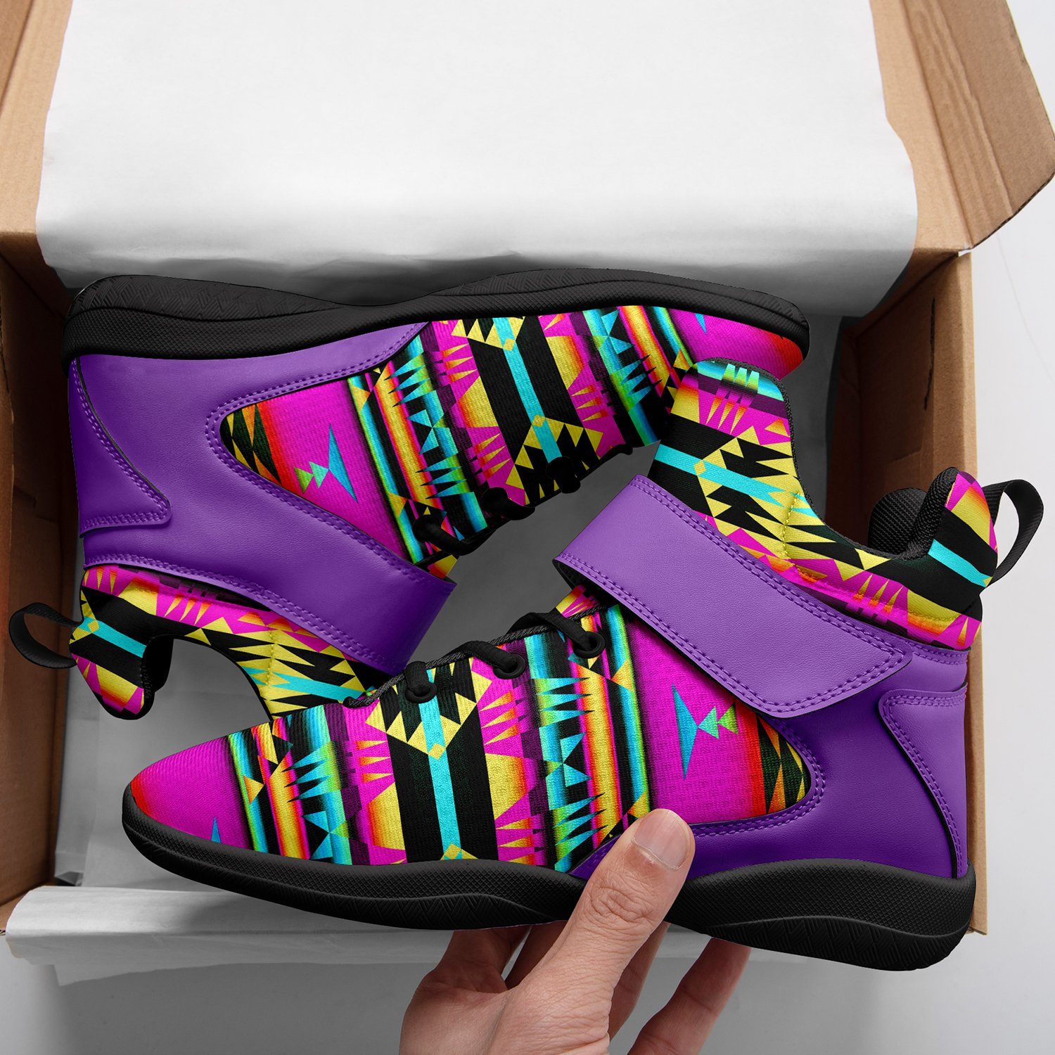 Between the Sunset Mountains Ipottaa Basketball / Sport High Top Shoes 49 Dzine