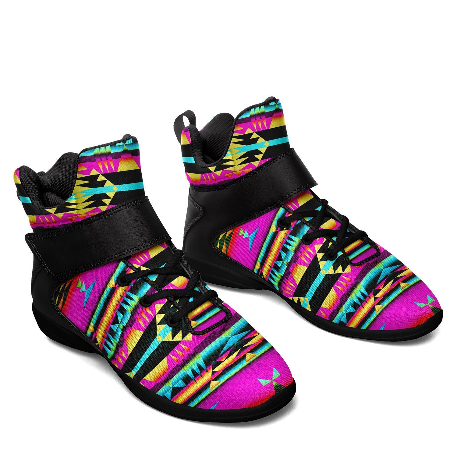 Between the Sunset Mountains Ipottaa Basketball / Sport High Top Shoes - Black Sole 49 Dzine