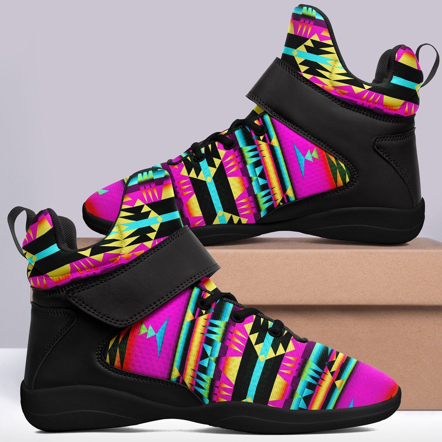 Between the Sunset Mountains Ipottaa Basketball / Sport High Top Shoes - Black Sole 49 Dzine