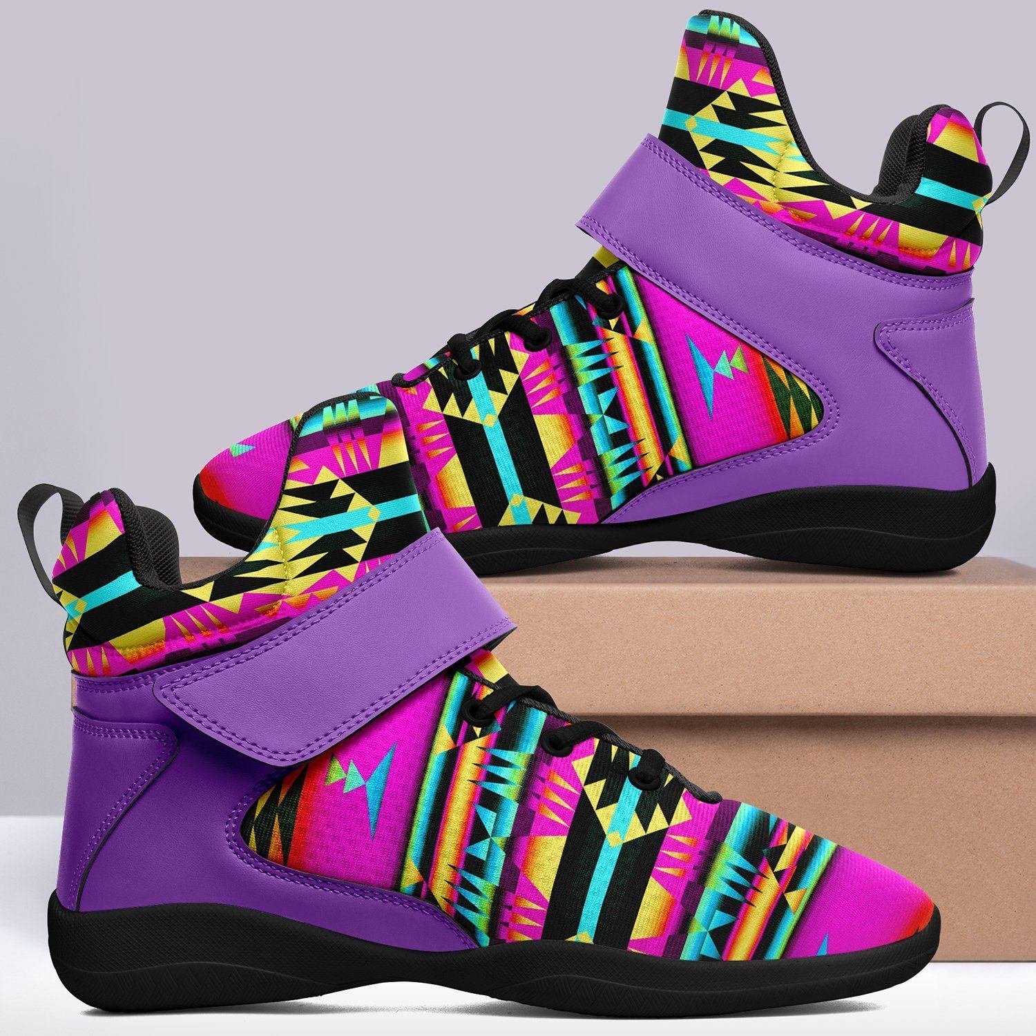 Between the Sunset Mountains Ipottaa Basketball / Sport High Top Shoes - Black Sole 49 Dzine