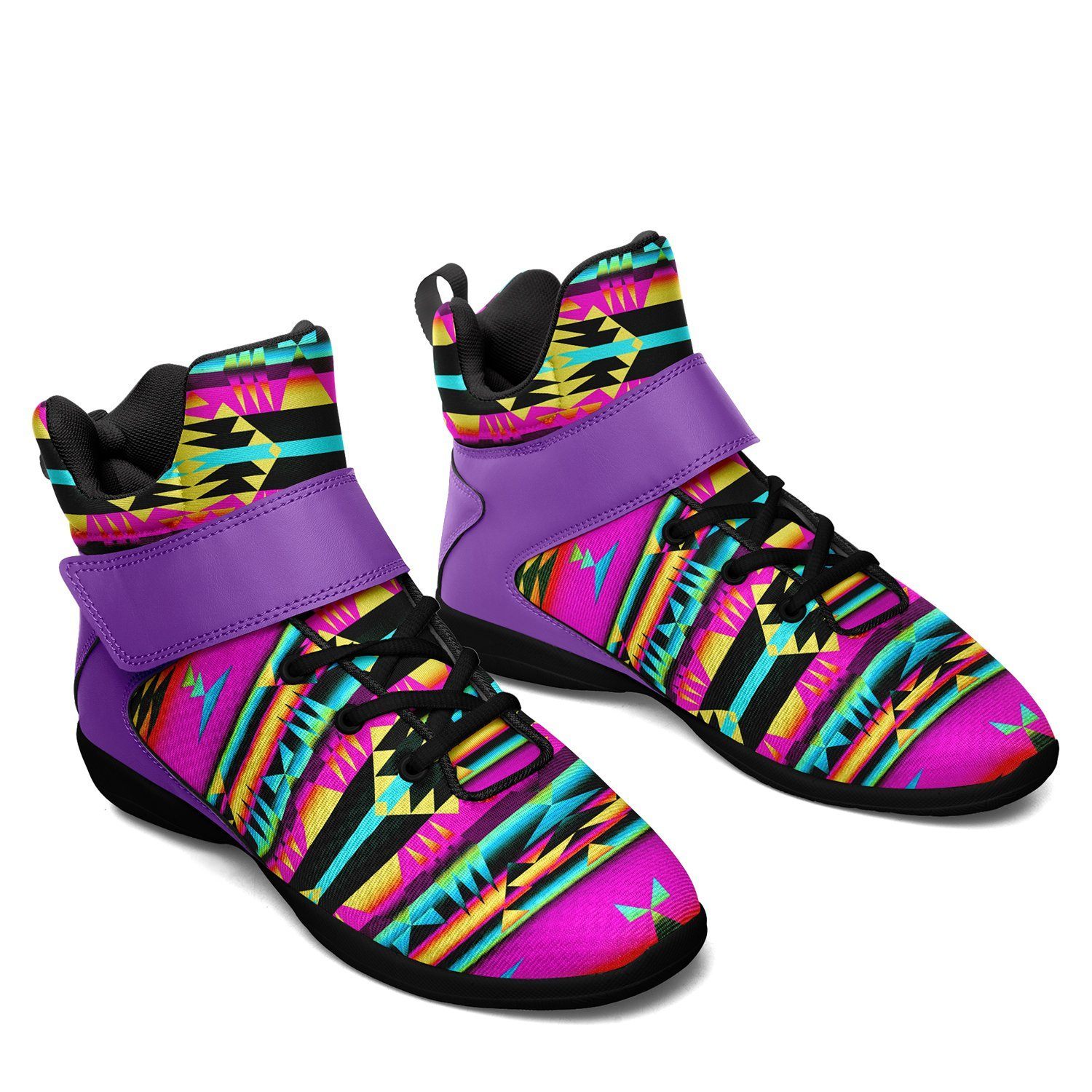 Between the Sunset Mountains Ipottaa Basketball / Sport High Top Shoes - Black Sole 49 Dzine