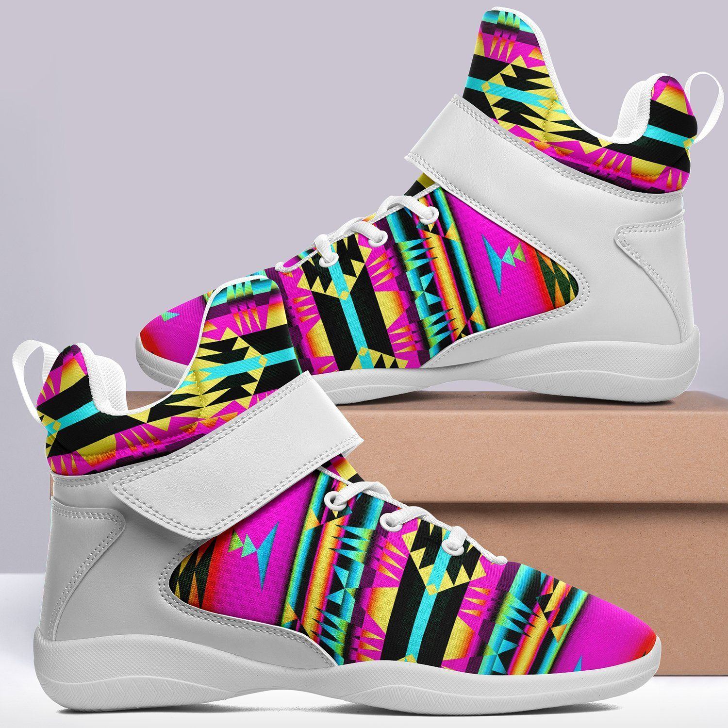 Between the Sunset Mountains Ipottaa Basketball / Sport High Top Shoes - White Sole 49 Dzine
