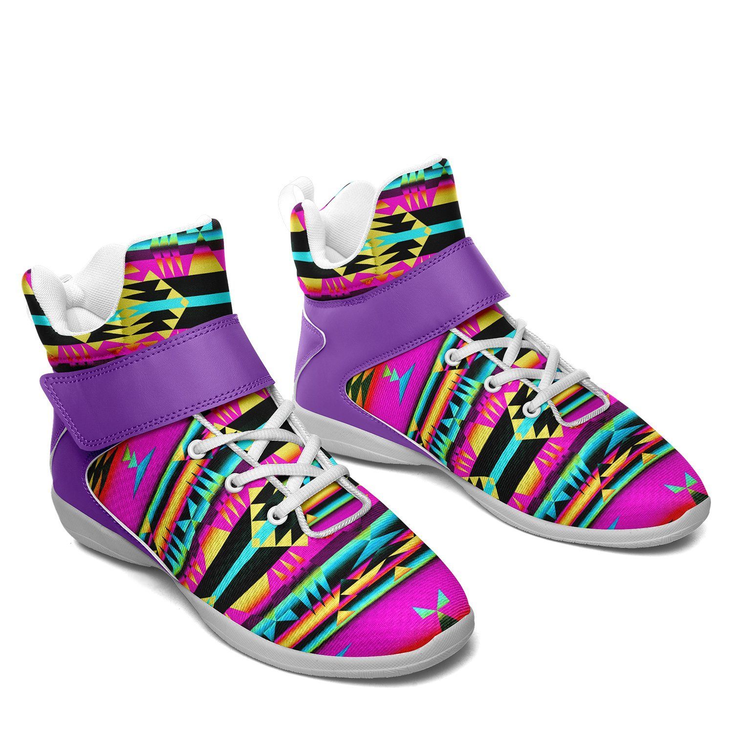 Between the Sunset Mountains Ipottaa Basketball / Sport High Top Shoes - White Sole 49 Dzine