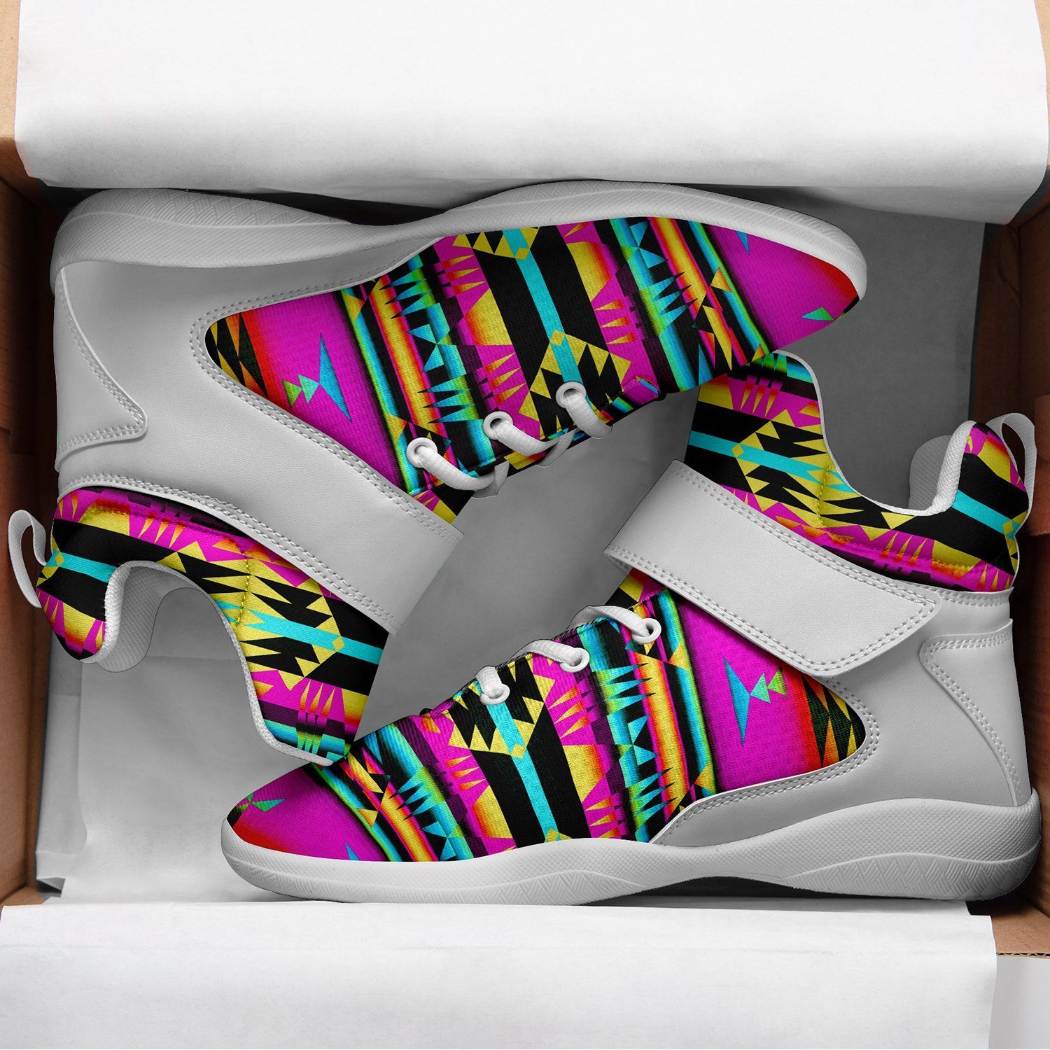 Between the Sunset Mountains Ipottaa Basketball / Sport High Top Shoes - White Sole 49 Dzine