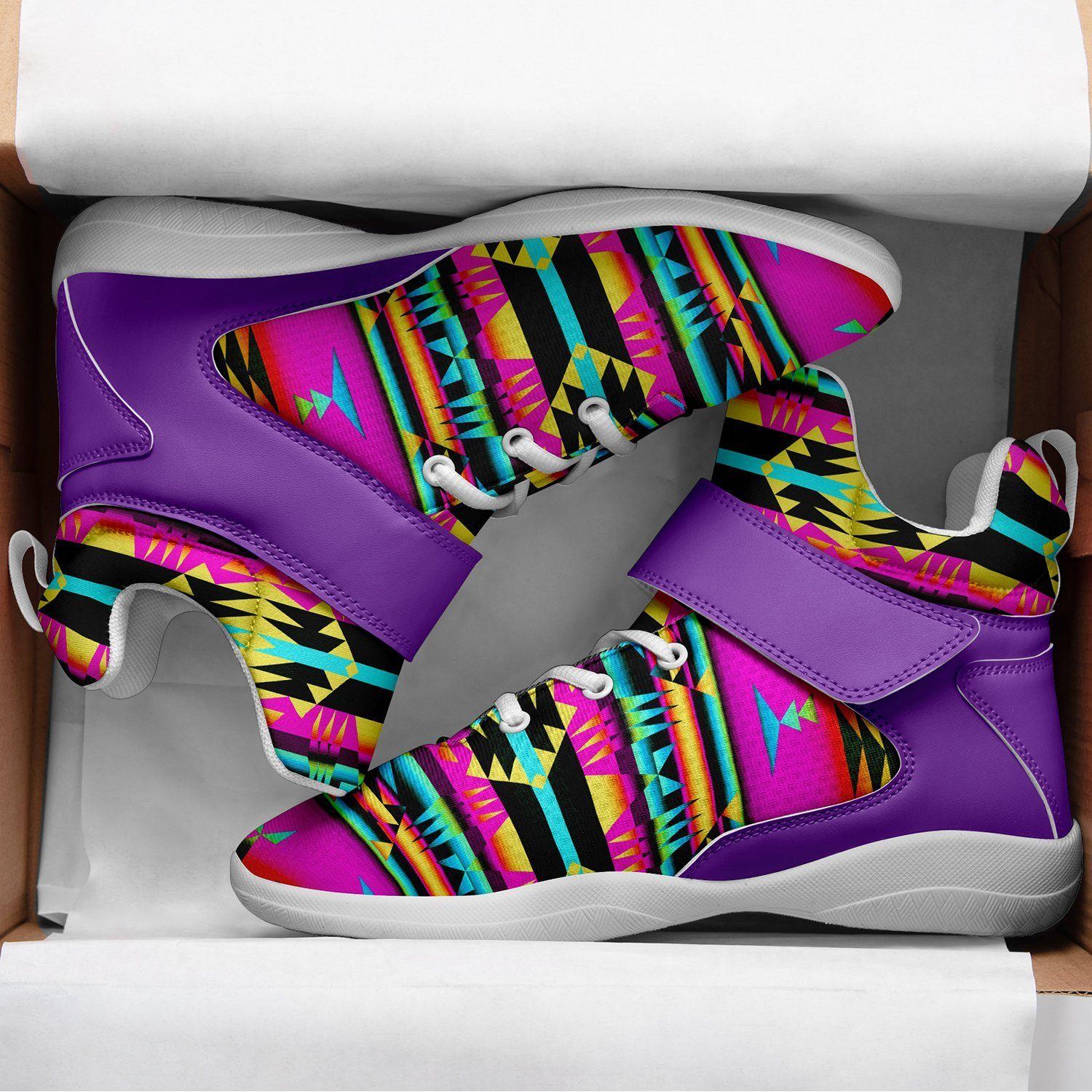 Between the Sunset Mountains Ipottaa Basketball / Sport High Top Shoes - White Sole 49 Dzine