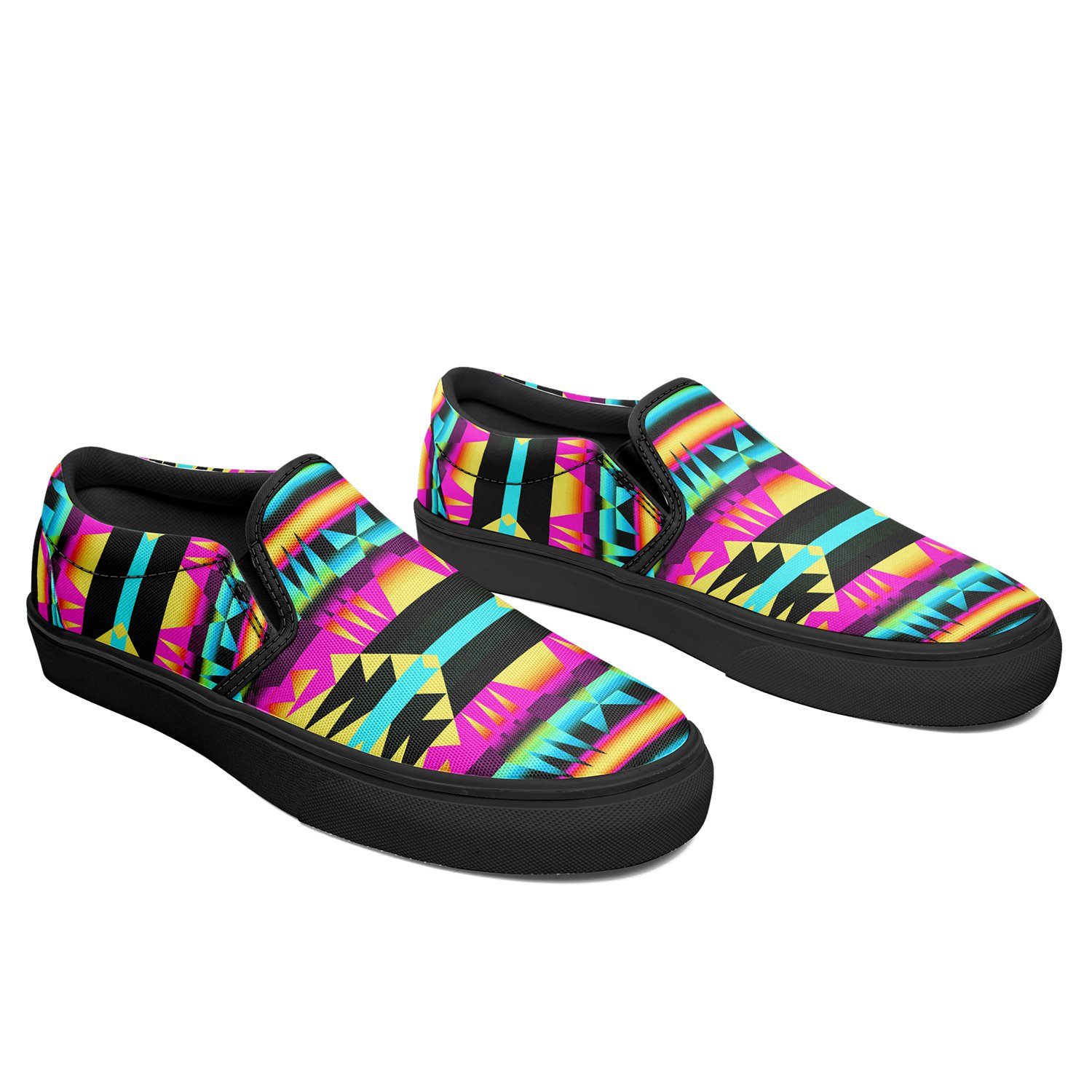 Between the Sunset Mountains Otoyimm Canvas Slip On Shoes 49 Dzine