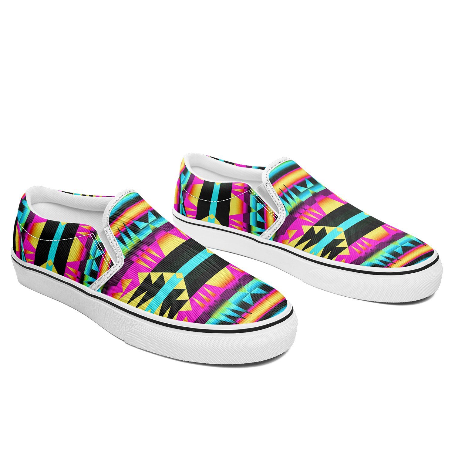 Between the Sunset Mountains Otoyimm Canvas Slip On Shoes 49 Dzine