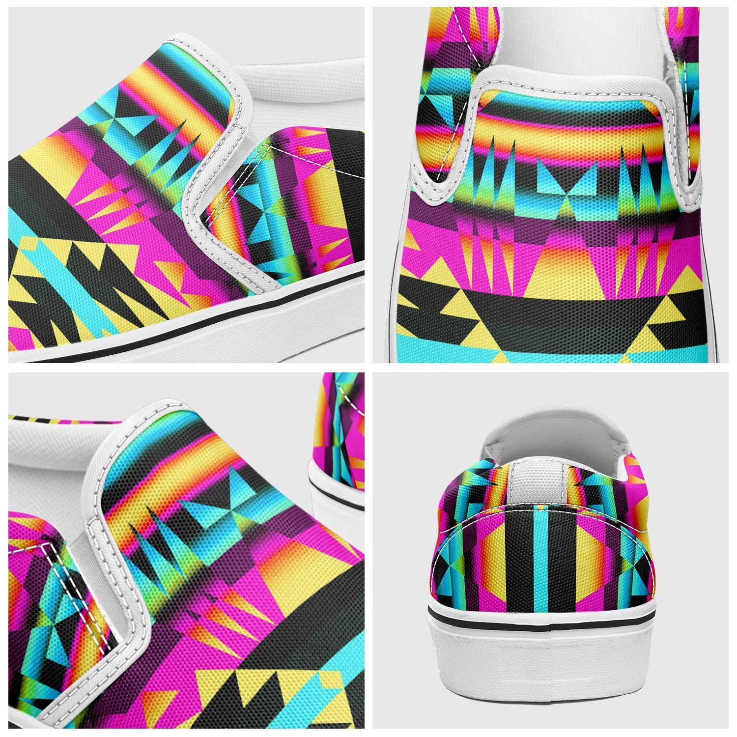 Between the Sunset Mountains Otoyimm Canvas Slip On Shoes 49 Dzine