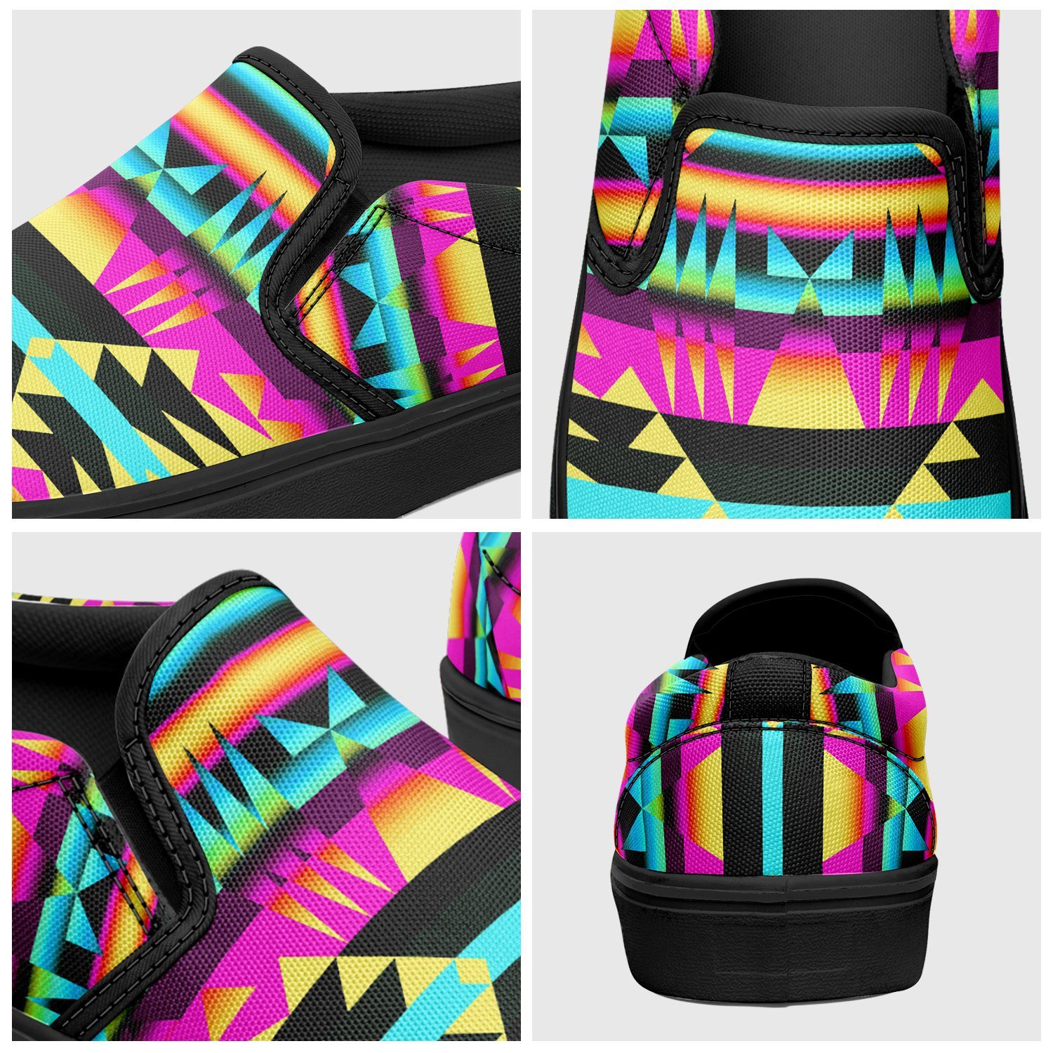 Between the Sunset Mountains Otoyimm Canvas Slip On Shoes 49 Dzine