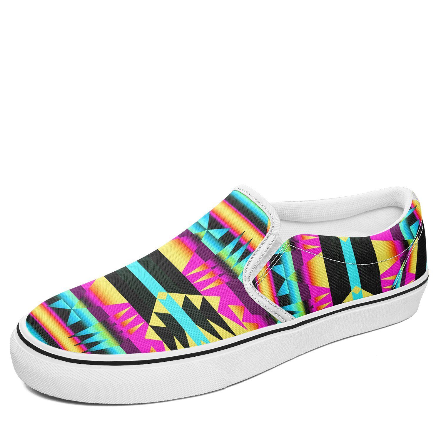 Between the Sunset Mountains Otoyimm Kid's Canvas Slip On Shoes 49 Dzine US Youth 1 / EUR 32 White Sole