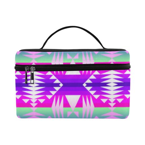 Between the Wasatch Mountains Cosmetic Bag/Large (Model 1658) Cosmetic Bag e-joyer