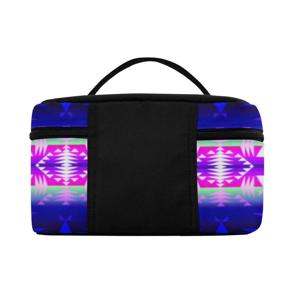 Between the Wasatch Mountains Cosmetic Bag/Large (Model 1658) Cosmetic Bag e-joyer