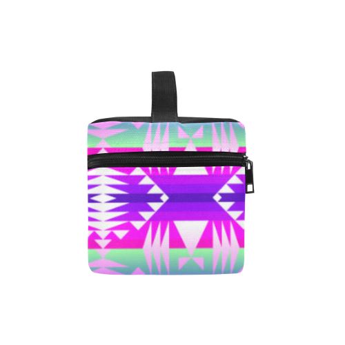 Between the Wasatch Mountains Cosmetic Bag/Large (Model 1658) Cosmetic Bag e-joyer