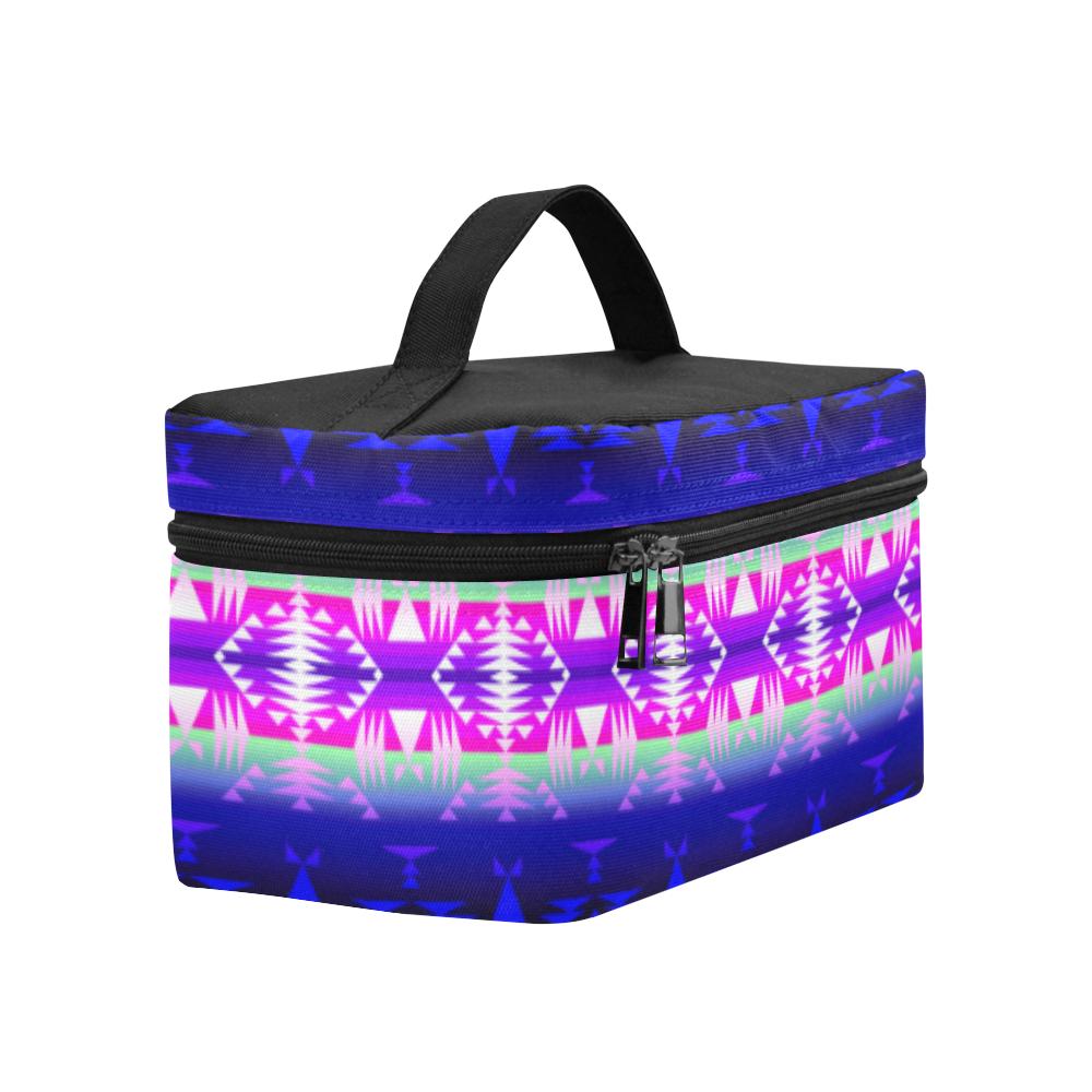Between the Wasatch Mountains Cosmetic Bag/Large (Model 1658) Cosmetic Bag e-joyer