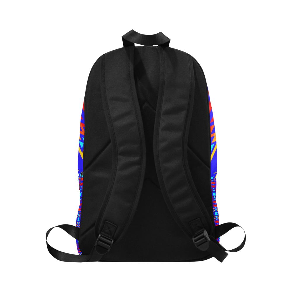 Big Pattern Fire Colors and Sky Fabric Adult Backpack (Model 1659) Casual Backpack for Adult (1659) e-joyer