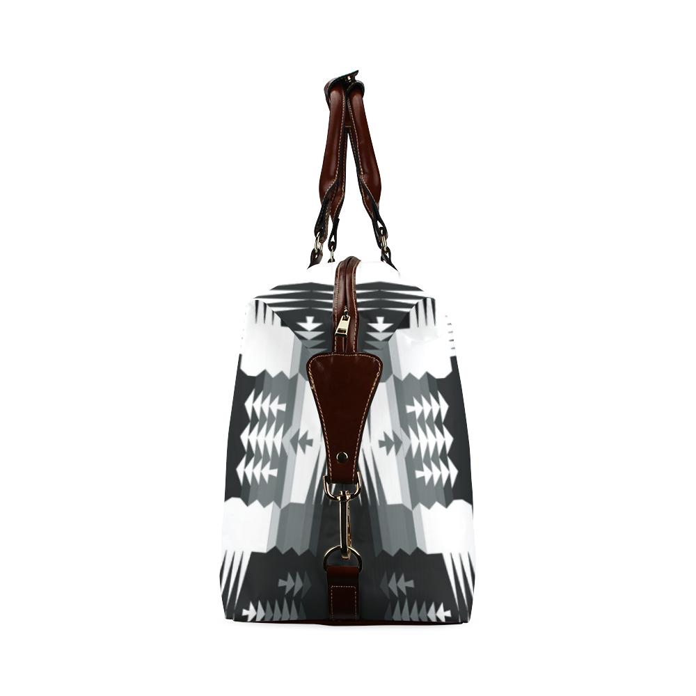 Black and White Sage 2 Classic Travel Bag (Model 1643) Remake Classic Travel Bags (1643) e-joyer