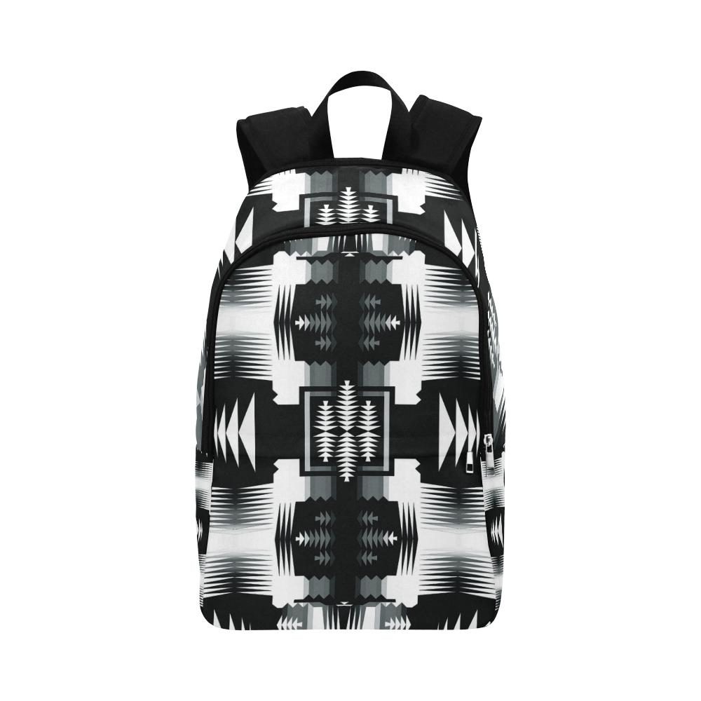 Black and White Sage 2 Fabric Backpack for Adult (Model 1659) Casual Backpack for Adult (1659) e-joyer