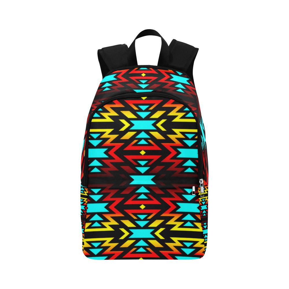 Black Fire and Sky Fabric Backpack for Adult (Model 1659) Casual Backpack for Adult (1659) e-joyer