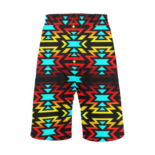 Black Fire and Sky Men's All Over Print Casual Shorts (Model L23) Men's Casual Shorts (L23) e-joyer