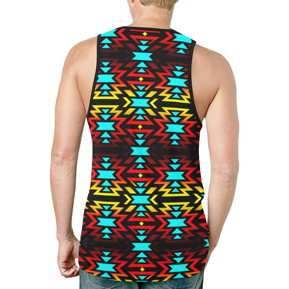 Black Fire and Sky New All Over Print Tank Top for Men (Model T46) New All Over Print Tank Top for Men (T46) e-joyer