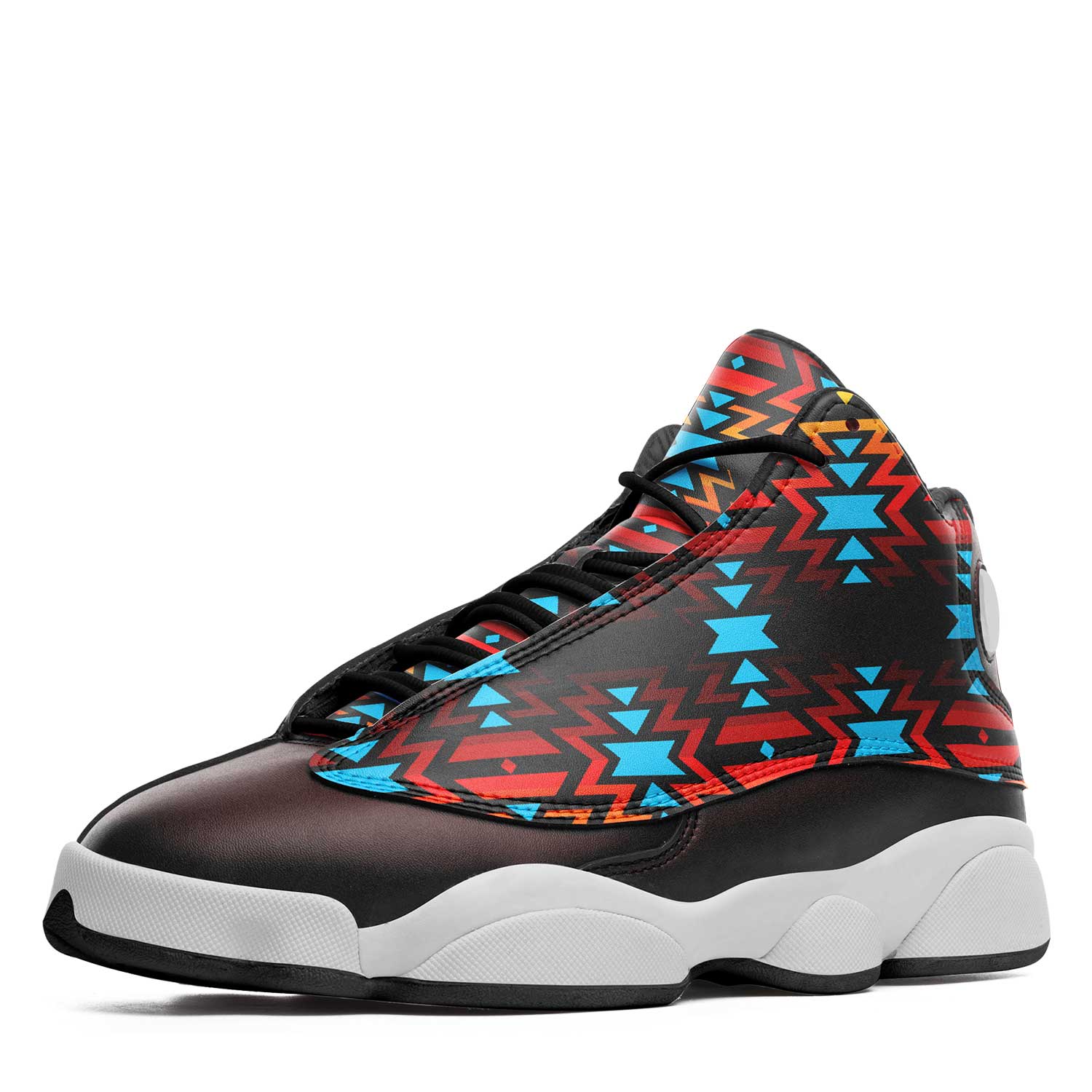 Black Fire and Turquoise Athletic Shoes Herman