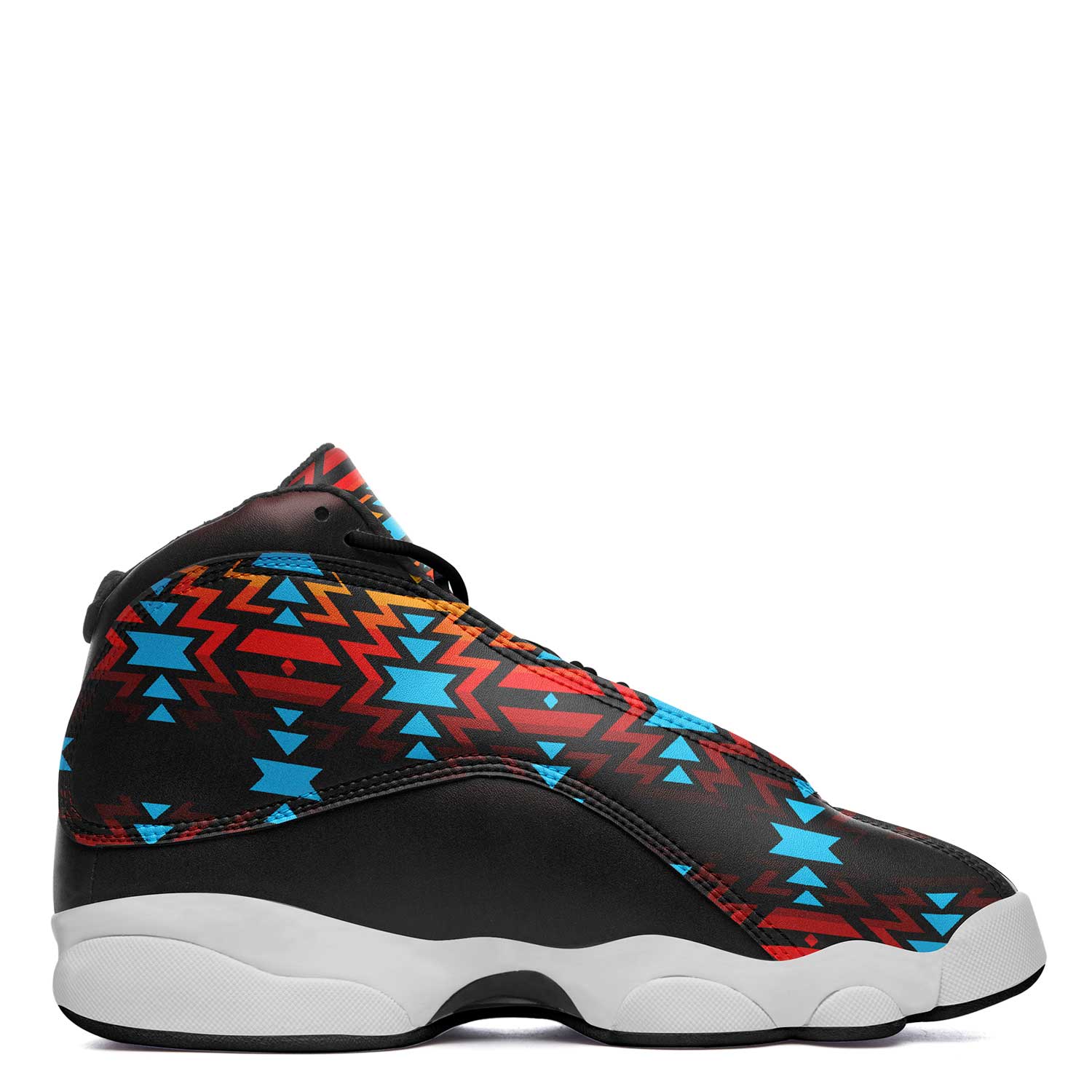 Black Fire and Turquoise Athletic Shoes Herman