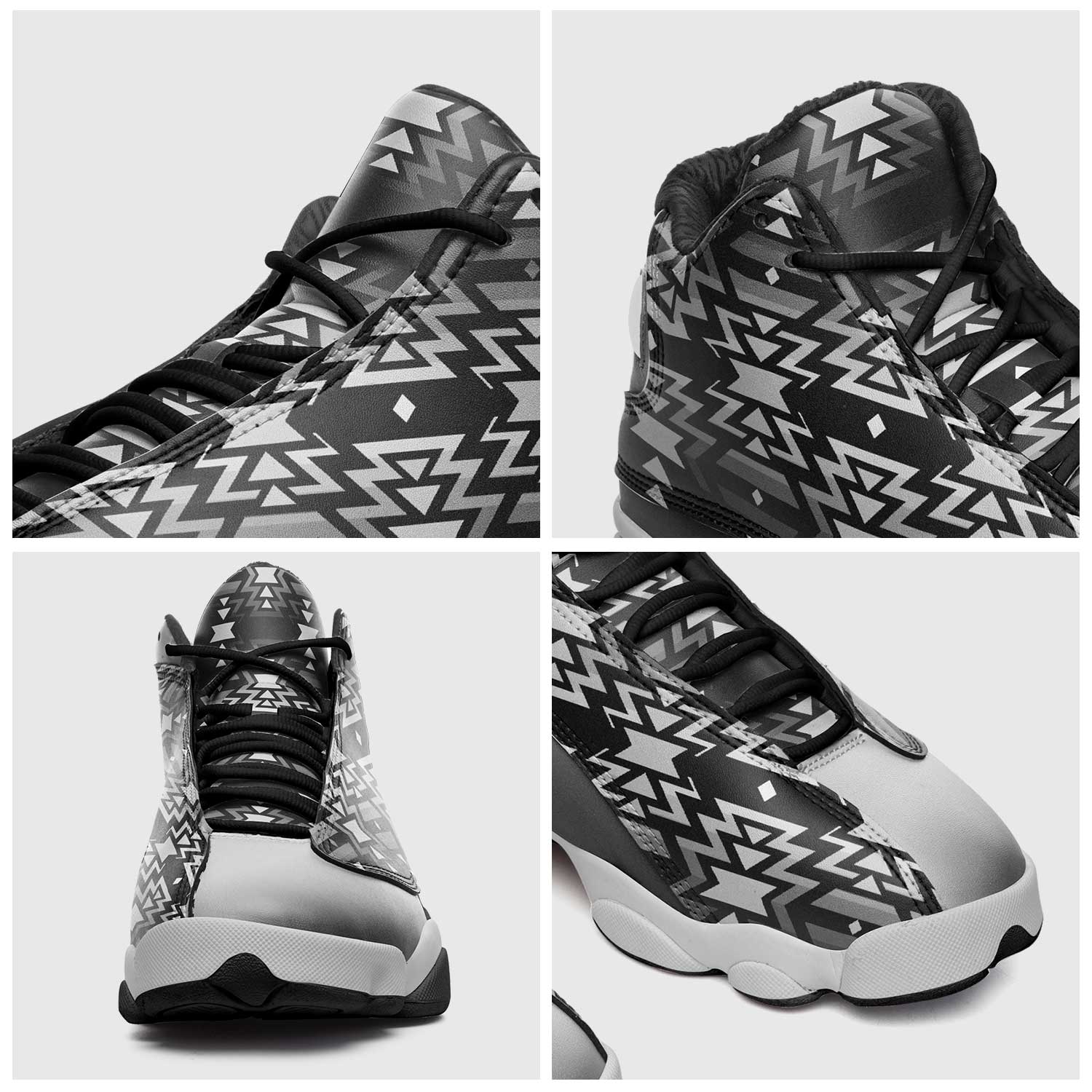 Black Fire Black and White Athletic Shoes Herman
