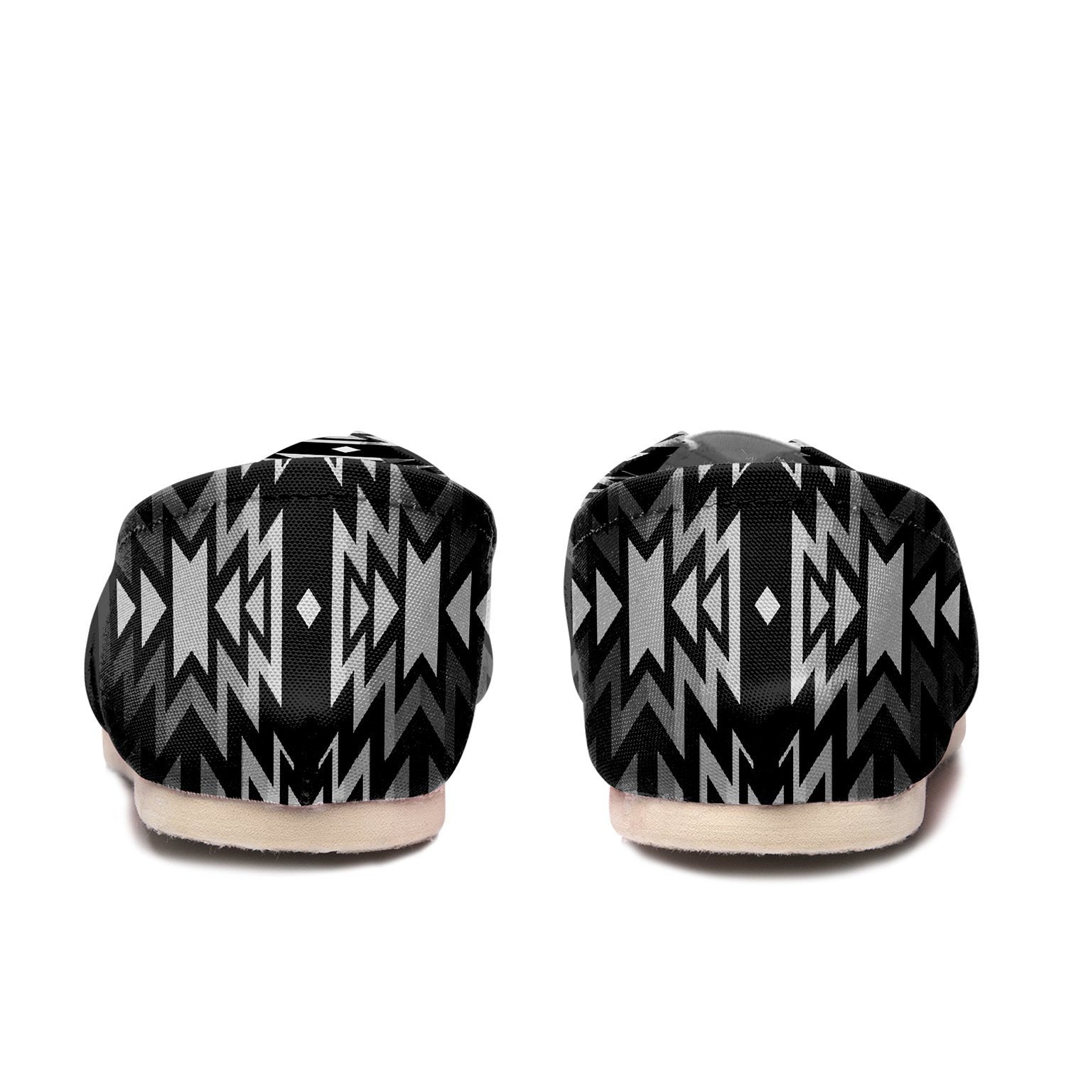 Black Fire Black and White Casual Unisex Slip On Shoe Herman