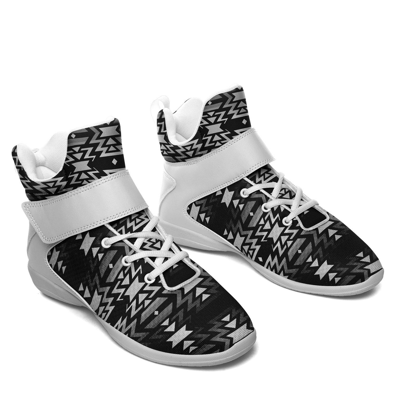 Black Fire Black and White Ipottaa Basketball / Sport High Top Shoes 49 Dzine