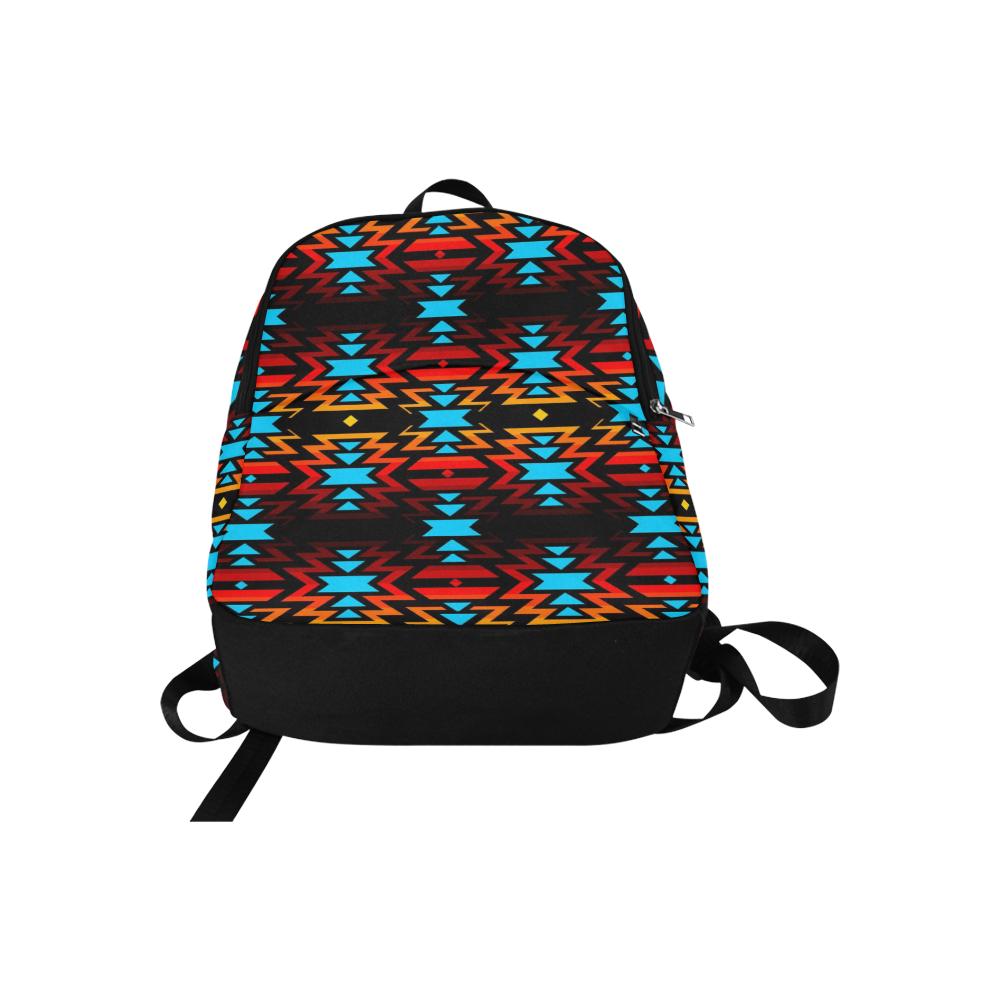 Black Fire Colors and Sky Large Backpack (Model 1659) Casual Backpack for Adult (1659) e-joyer