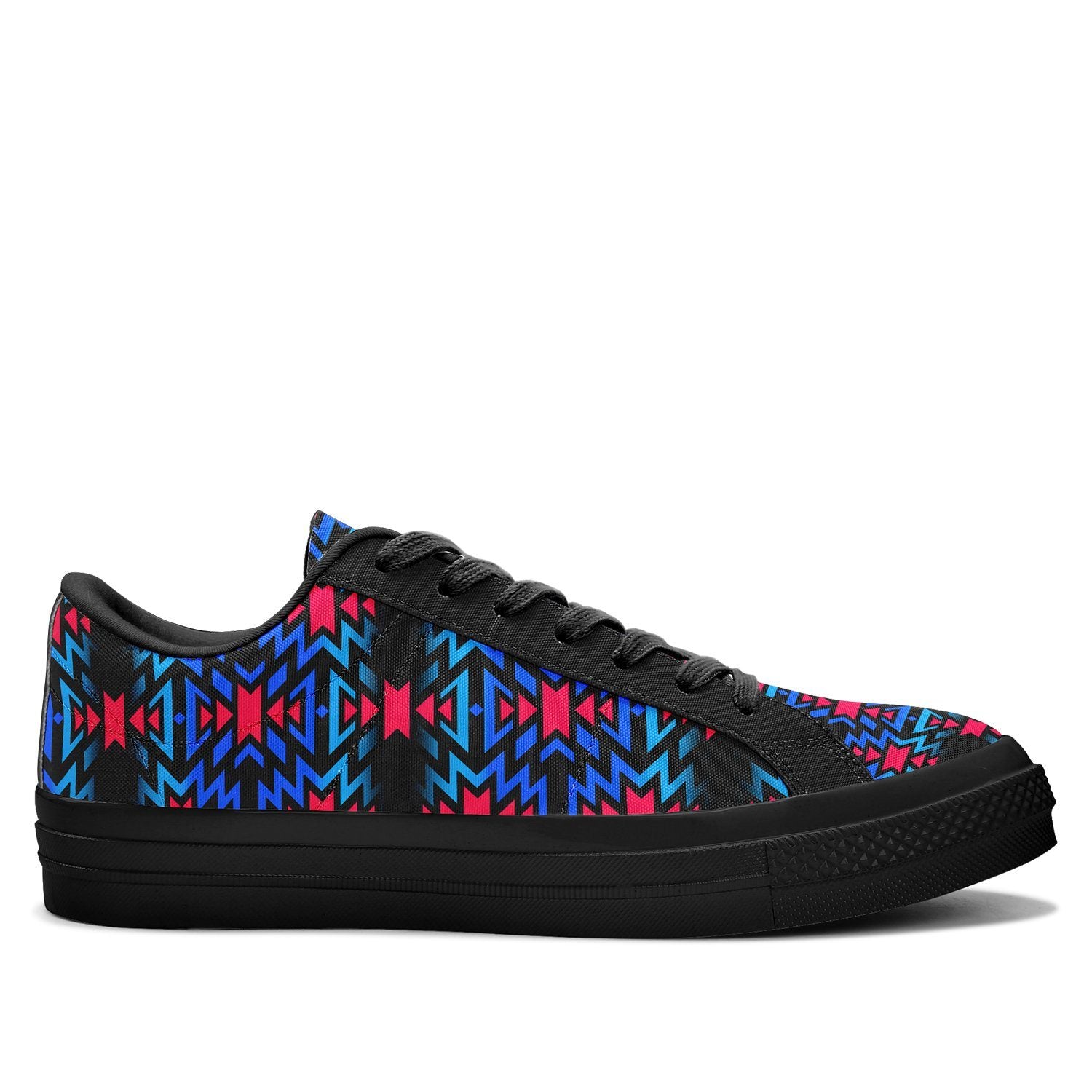 Black Fire Dragonfly Aapisi Low Top Canvas Shoes Black Sole 49 Dzine