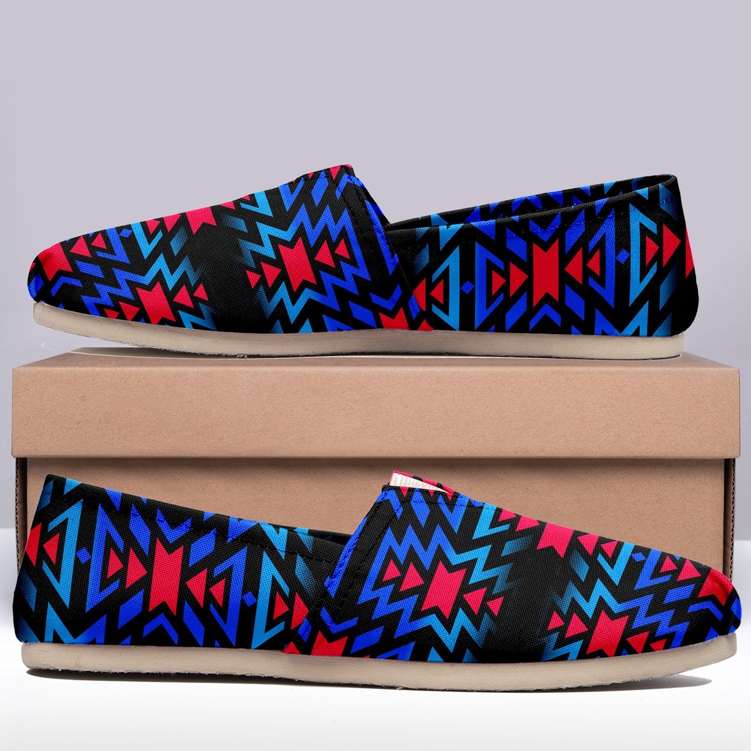 Black Fire Dragonfly Casual Unisex Slip On Shoe Herman