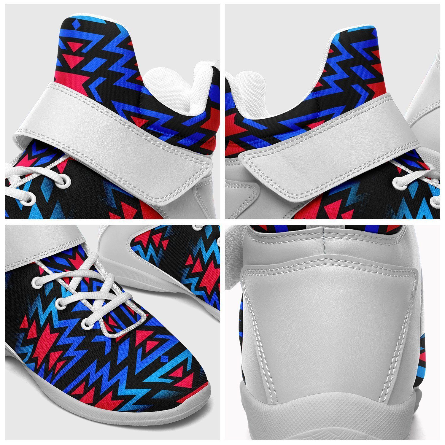 Black Fire Dragonfly Ipottaa Basketball / Sport High Top Shoes - White Sole 49 Dzine