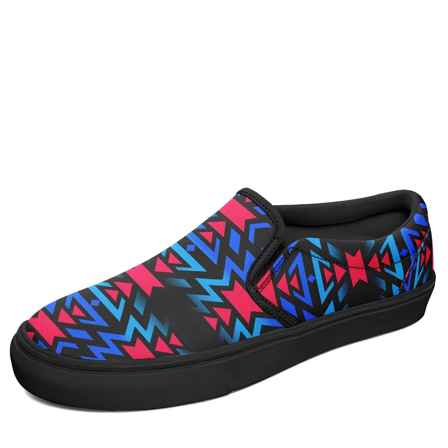 Black Fire Dragonfly Otoyimm Canvas Slip On Shoes 49 Dzine