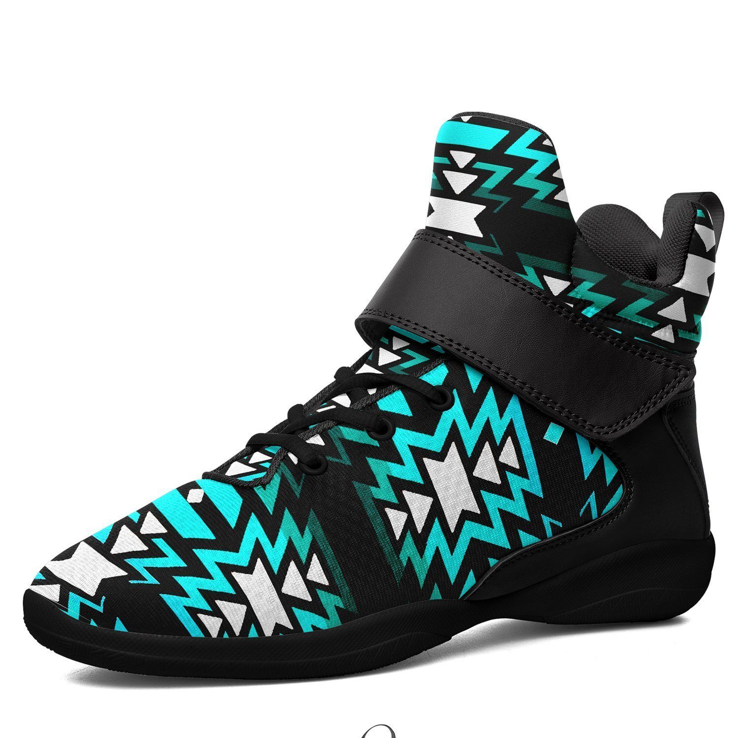 Black Fire Firefly Kid's Ipottaa Basketball / Sport High Top Shoes 49 Dzine US Child 12.5 / EUR 30 Black Sole with Black Strap