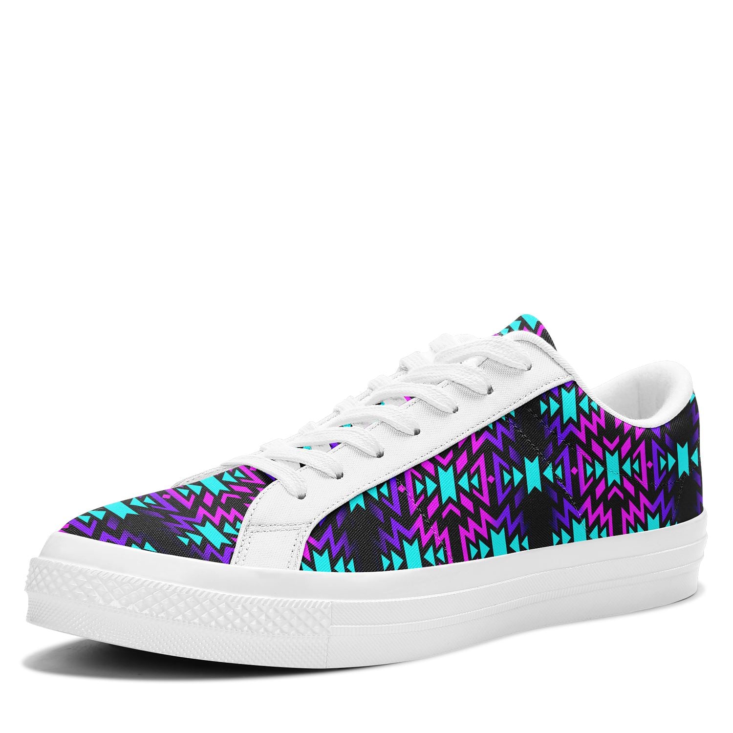 Black Fire Winter Sunset Aapisi Low Top Canvas Shoes White Sole 49 Dzine