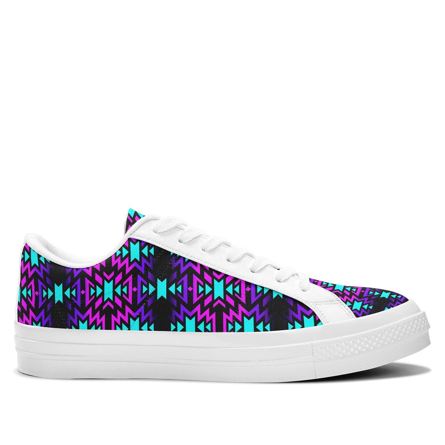 Black Fire Winter Sunset Aapisi Low Top Canvas Shoes White Sole 49 Dzine