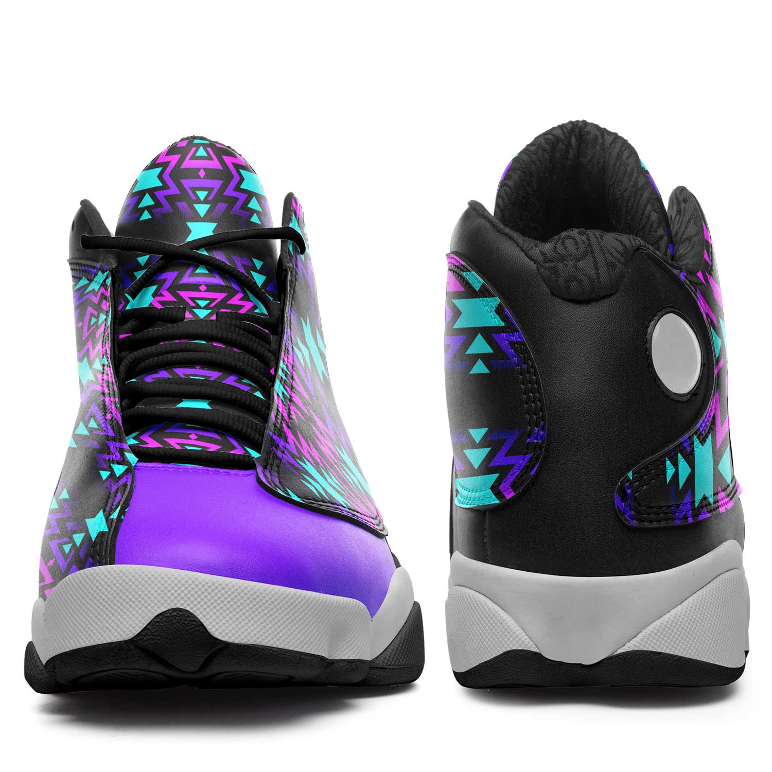 Black Fire Winter Sunset Athletic Shoes Herman