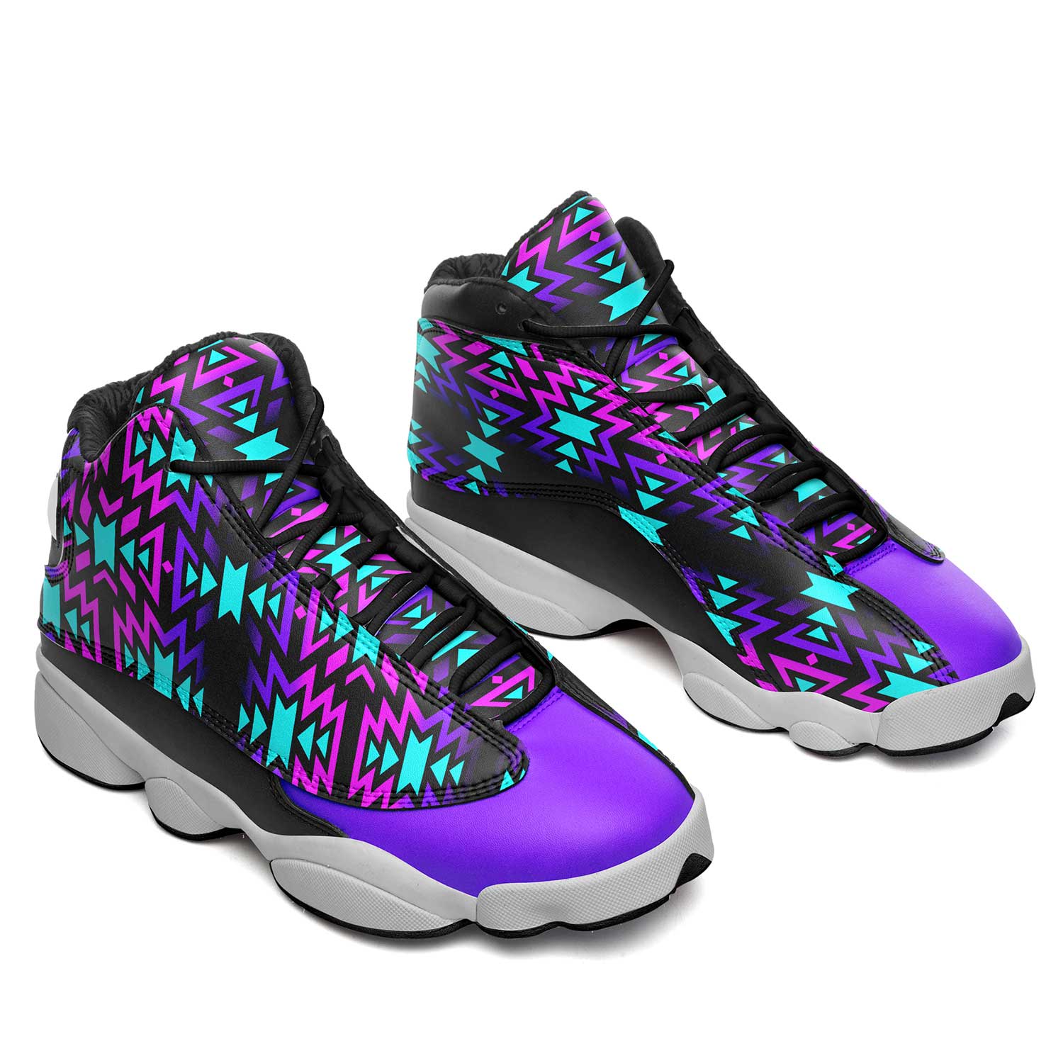 Black Fire Winter Sunset Athletic Shoes Herman