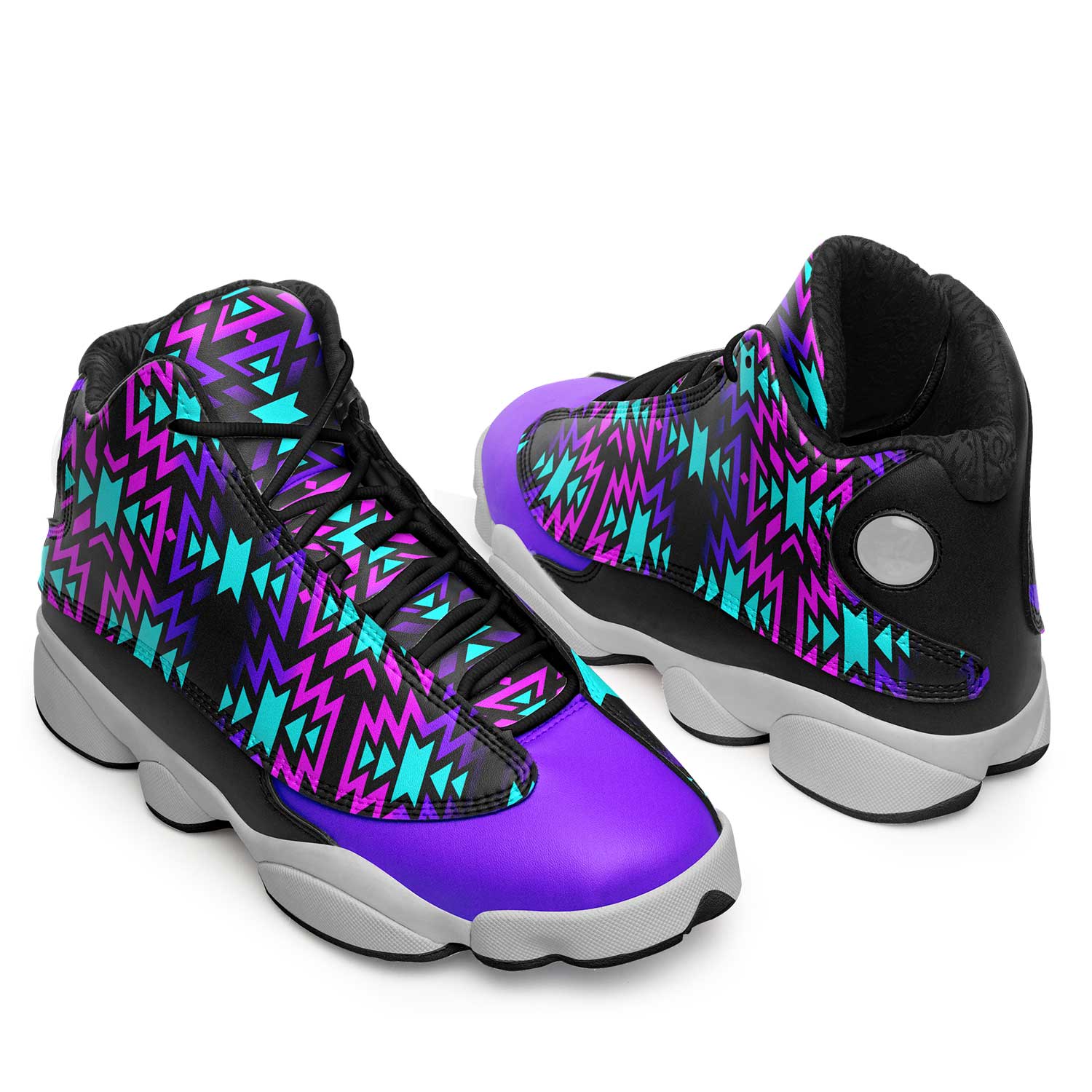 Black Fire Winter Sunset Athletic Shoes Herman