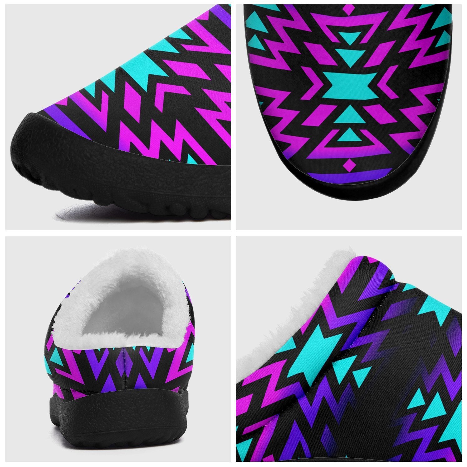 Black Fire Winter Sunset Ikinnii Indoor Slipper 49 Dzine