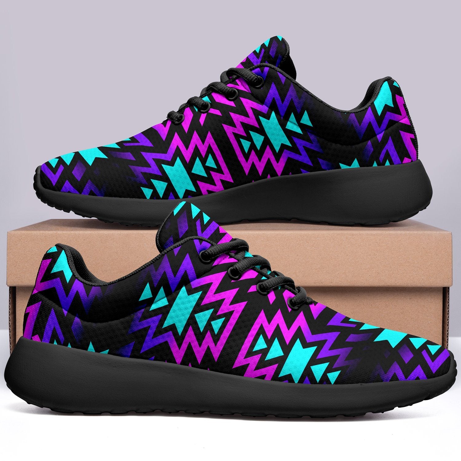 Black Fire Winter Sunset Ikkaayi Sport Sneakers 49 Dzine