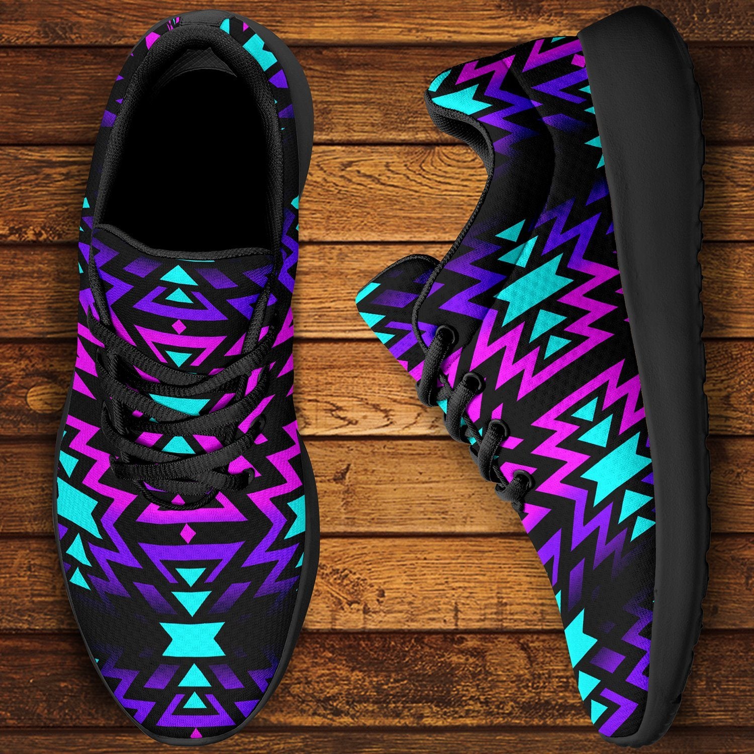 Black Fire Winter Sunset Ikkaayi Sport Sneakers 49 Dzine