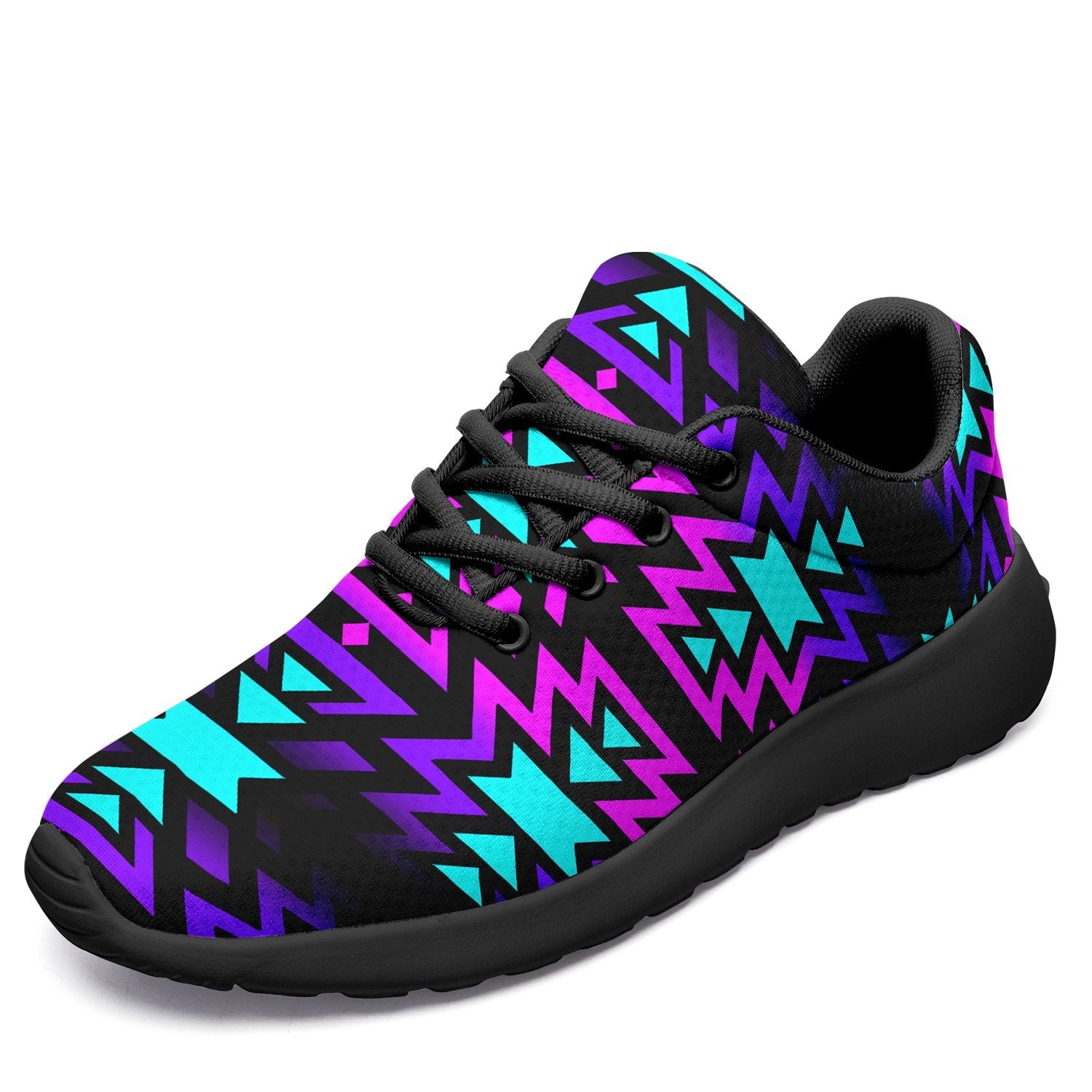 Black Fire Winter Sunset Ikkaayi Sport Sneakers 49 Dzine US Women 4.5 / US Youth 3.5 / EUR 35 Black Sole