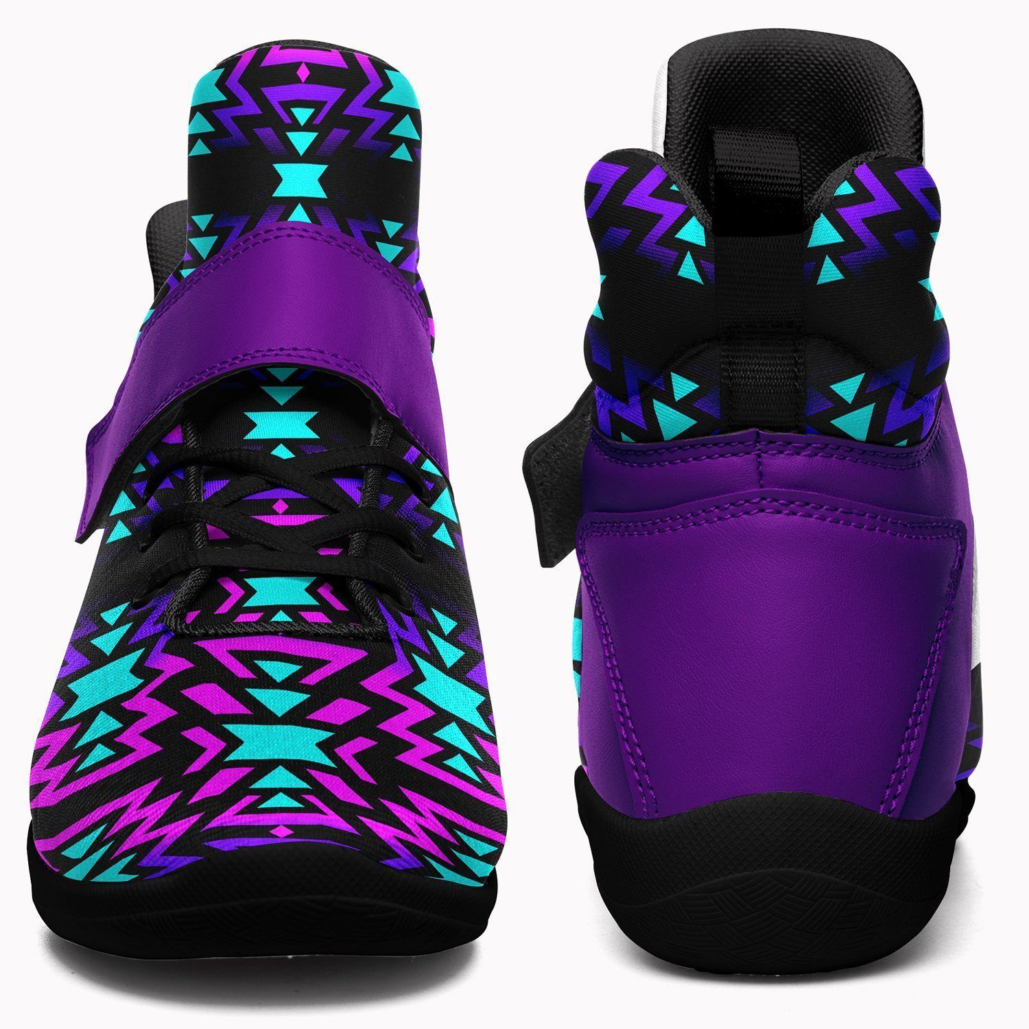 Black Fire Winter Sunset Kid's Ipottaa Basketball / Sport High Top Shoes 49 Dzine