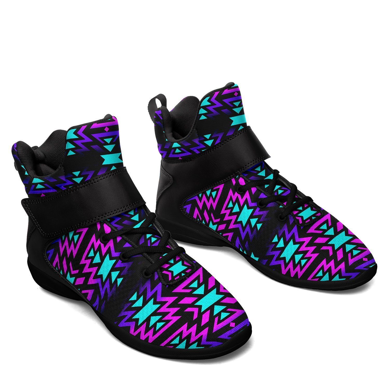 Black Fire Winter Sunset Kid's Ipottaa Basketball / Sport High Top Shoes 49 Dzine