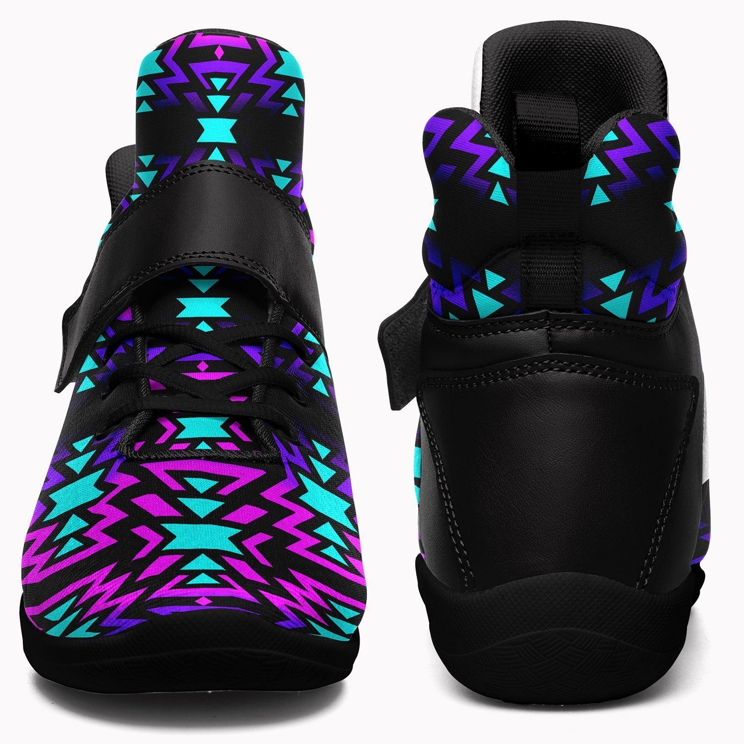 Black Fire Winter Sunset Kid's Ipottaa Basketball / Sport High Top Shoes 49 Dzine
