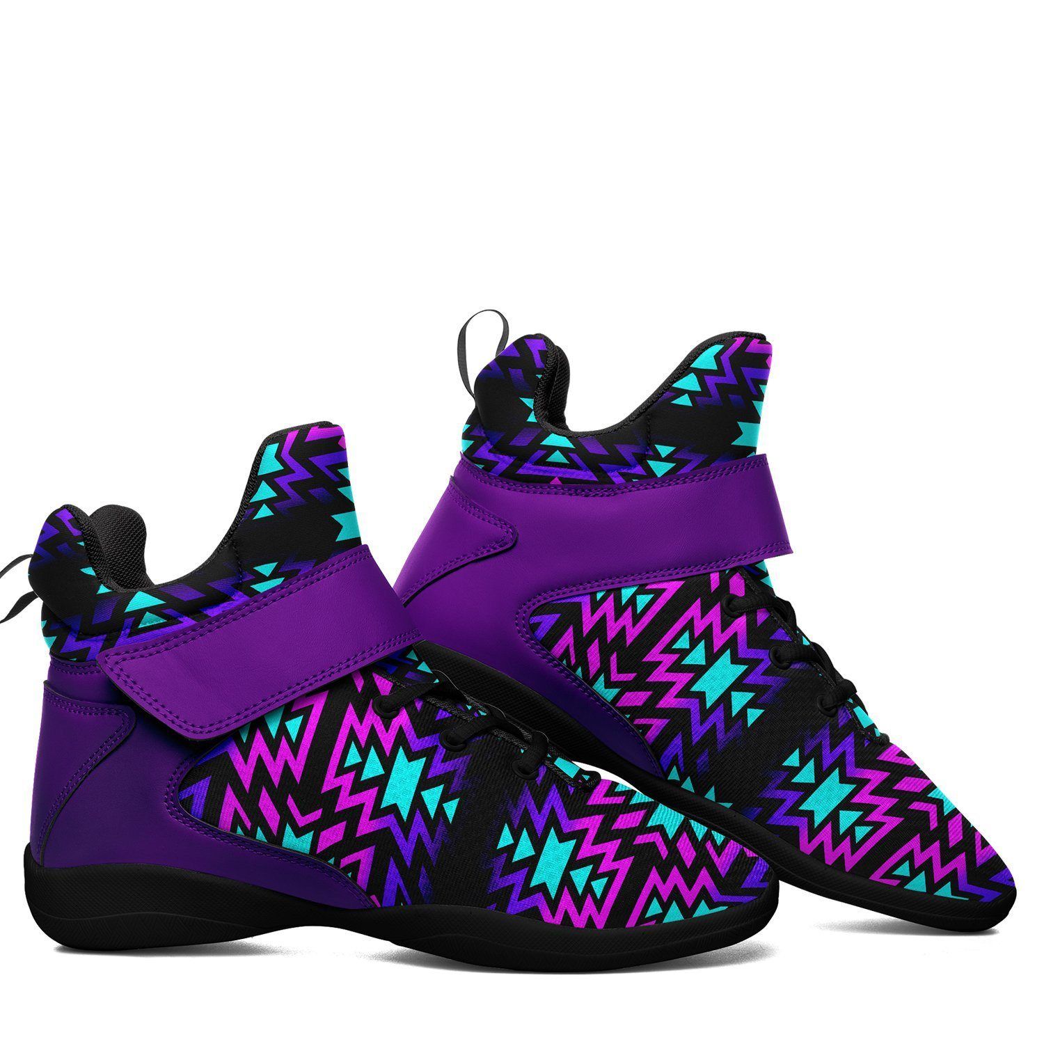 Black Fire Winter Sunset Kid's Ipottaa Basketball / Sport High Top Shoes 49 Dzine